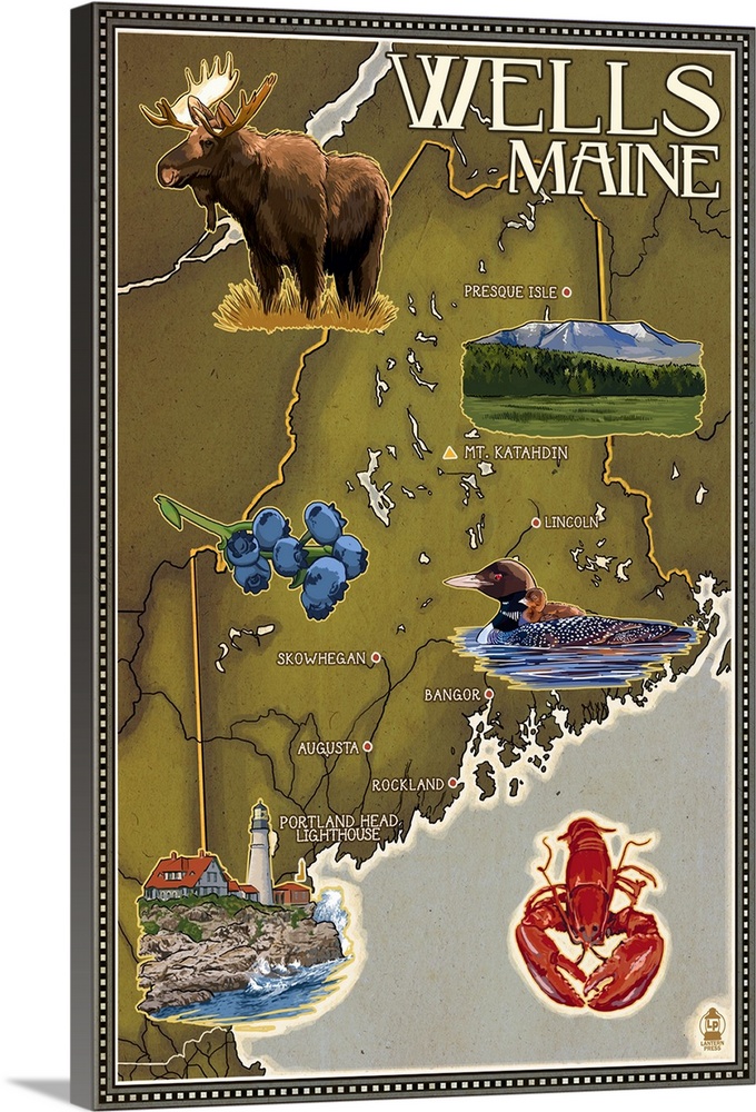 Wells, Maine, Map and Icons