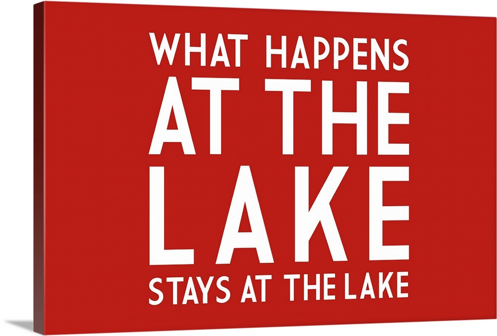 Lake Saying Lantern Press Artwork.