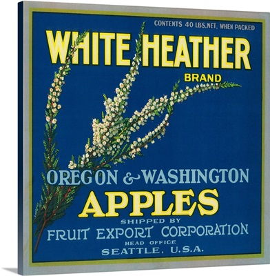 White Heather Apple Label, Seattle, WA