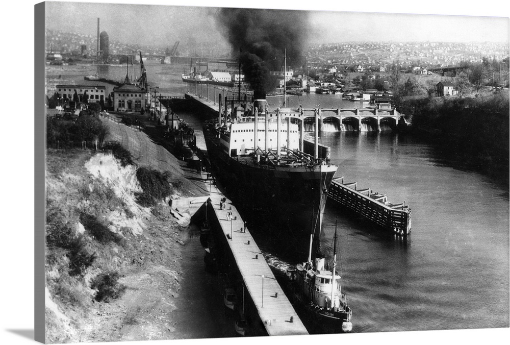 World Famous Ballard Canal Locks in Seattle, WA