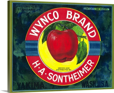 Wynco Apple Label, Yakima, WA