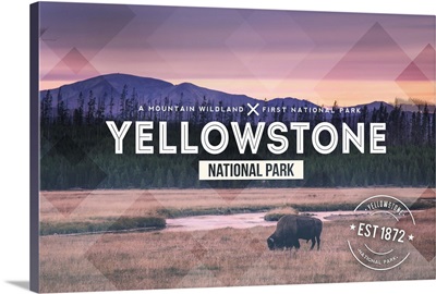 Yellowstone National Park, Est 1872: Travel Poster