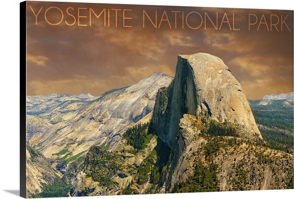 Yosemite National Park, California, Half Dome from Glacier Point