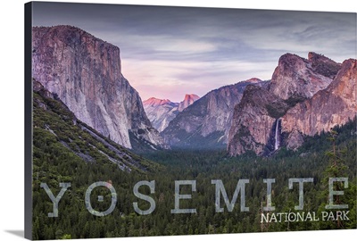 Yosemite National Park, Natural Landscape: Travel Poster
