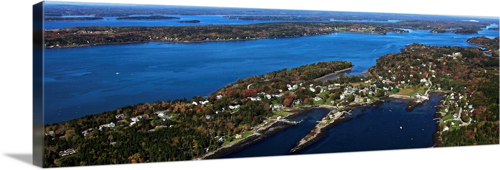 Bailey and Orrs Islands, Harpswell, Maine - Aerial Photograph