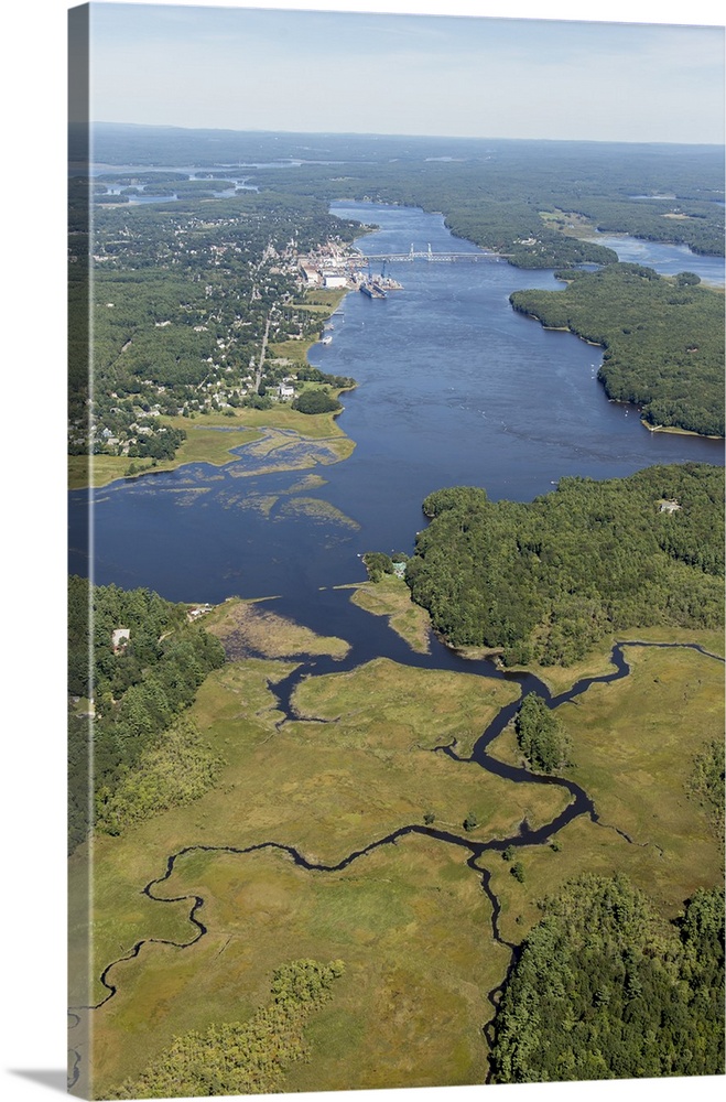 Bath, Maine (ME) - Aerial Photograph