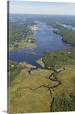Bath, Maine (ME) - Aerial Photograph