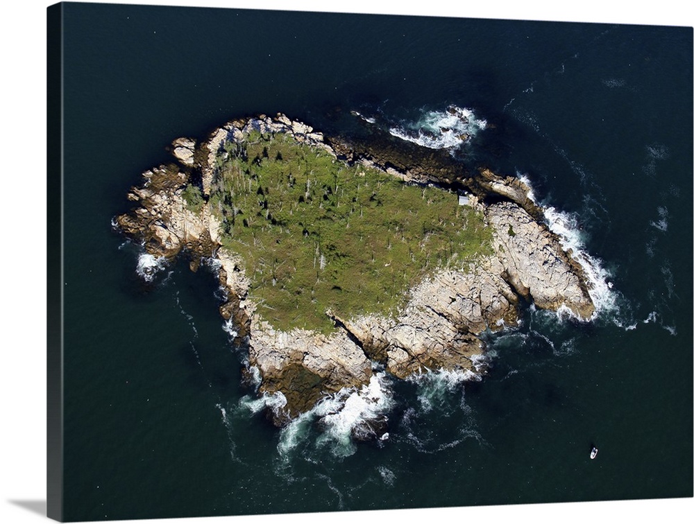 Boothbay Harbor Islands, Maine - Aerial Photograph
