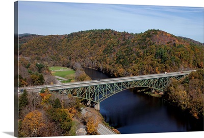 Bridge, Brattleboro, New England - Aerial Photograph