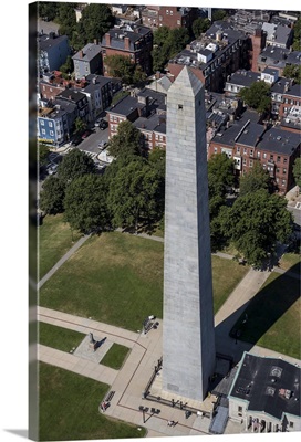 Bunker Hill Monument, Boston, Massachusetts - Aerial Photograph