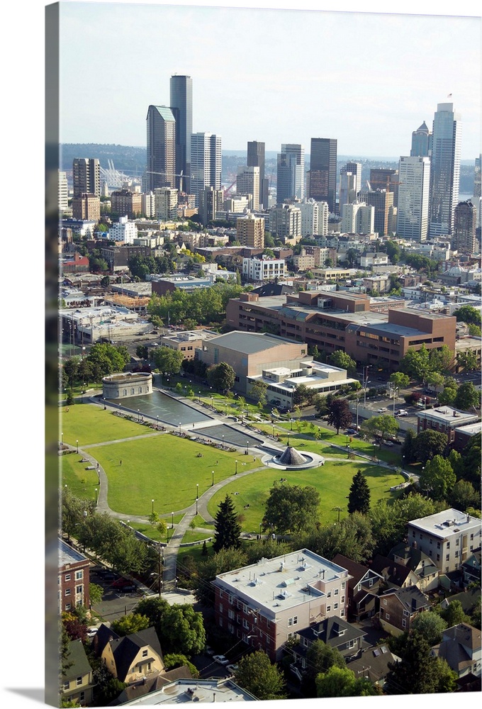 Cal Anderson Park, Capitol Hill Neighborhood, Seattle, WA - Aerial Photograph
