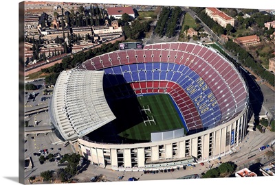 Cam Nou Stadium, Barcelona, Spain - Aerial Photograph