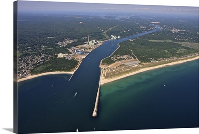 Cape Cod Canal, Bourne - Aerial Photograph