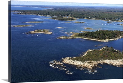 Cape Porpoise Harbor, Kennebunkport, Maine, USA - Aerial Photograph