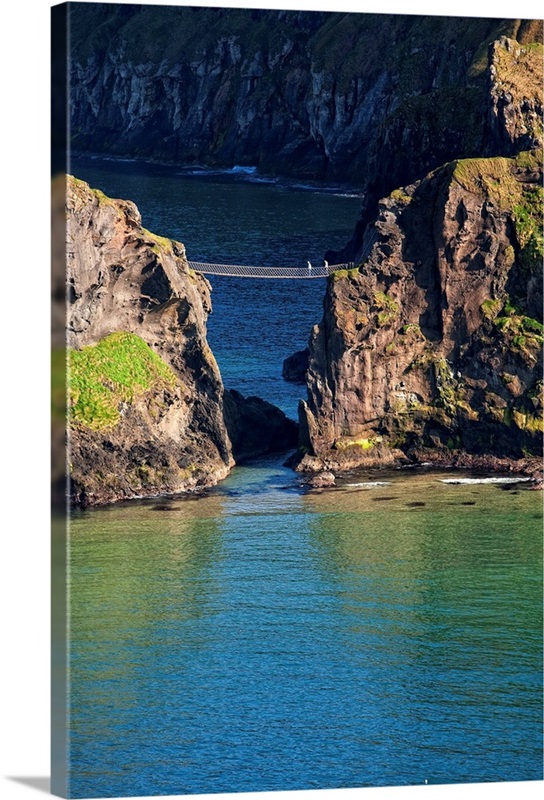 Carrickarede Rope Bridge, Bushmills, Northern Ireland Aerial