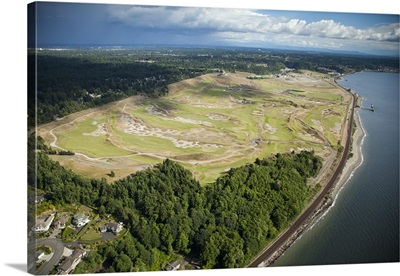Chambers Bay Golf Course, University Place, Washington (WA) - Aerial Photograph