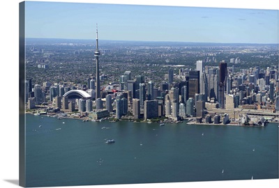 City Skyline August 2012, Toronto, Canada - Aerial Photograph