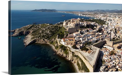 Dalt Vila, Unesco World Heritage Site, Ibiza, Spain - Aerial Photograph