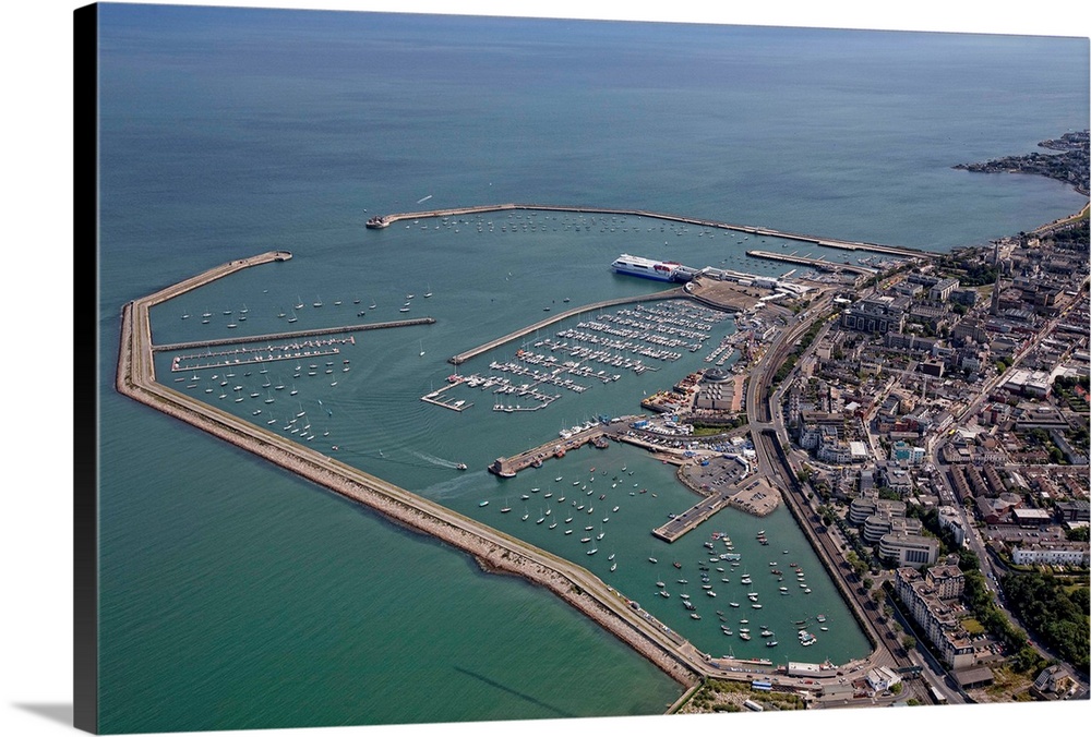 Dun Laoghaire Harbour, Northern Ireland, UK - Aerial Photograph
