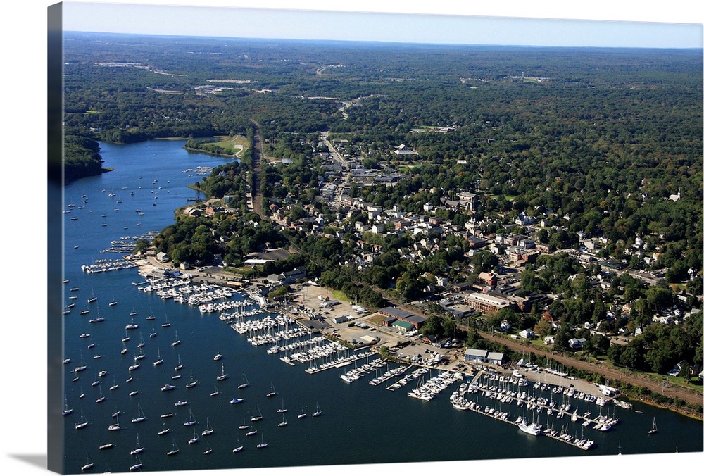 East Greenwich Yacht Club, East Greenwich, Rhode Island - Aerial Photograph