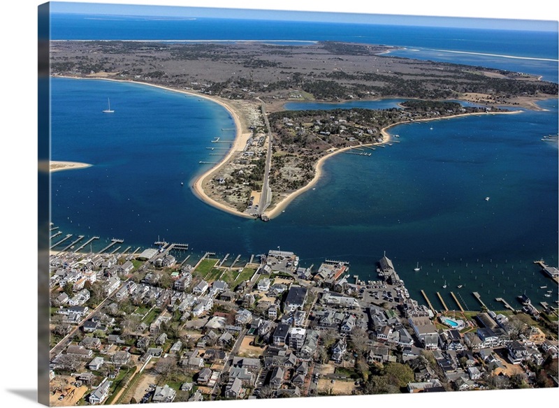 Edgartown, Martha's Vineyard, Massachusetts Aerial Photograph Great