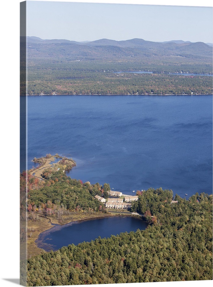 Effingham, New Hampshire, USA Aerial Photograph Wall Art, Canvas