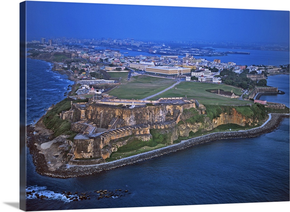 El Morro And Old San Juan, San Juan, Puerto Rico - Aerial Photograph