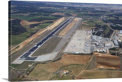 Girona-Costa Brava Airport, Girona, Spain - Aerial Photograph