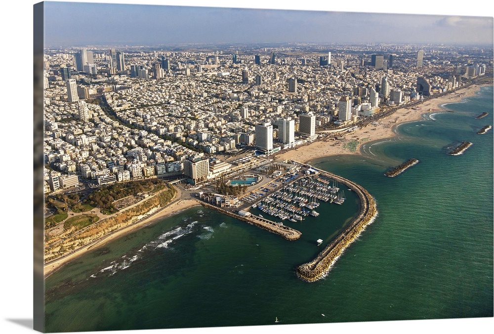 Gordon Beach, Tel Aviv, Israel - Aerial Photograph