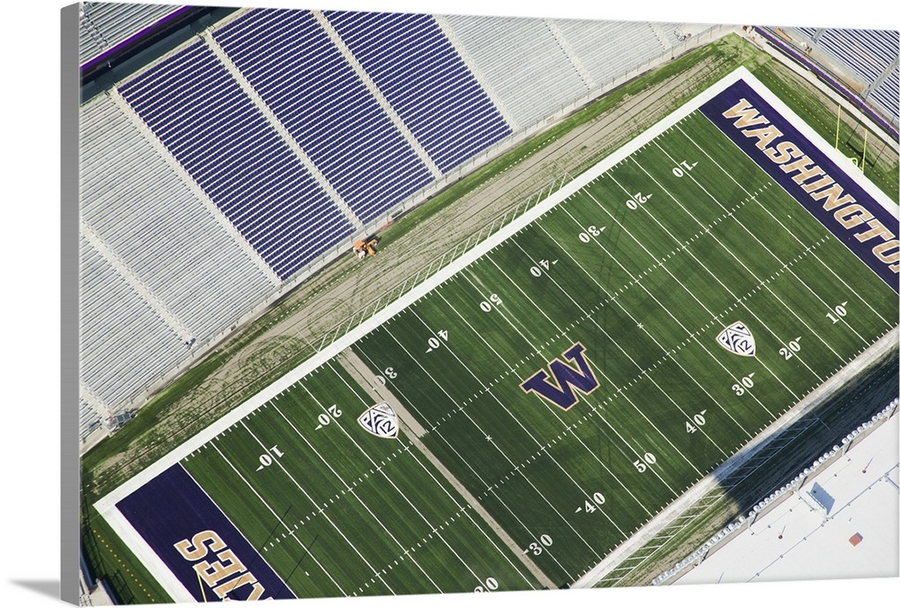 Husky Stadium at the University of Washington, WA, USA - Aerial Photograph