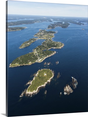 Jaquish Island, Harpswell, Maine, USA - Aerial Photograph