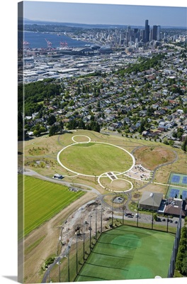 Jefferson Park, Beacon Hill Neighborhood, WA, USA - Aerial Photograph