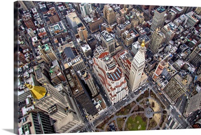 Madison Square Park, New York City - Aerial Photograph