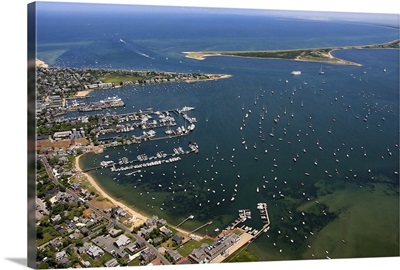 Nantucket Harbor, Nantucket - Aerial Photograph