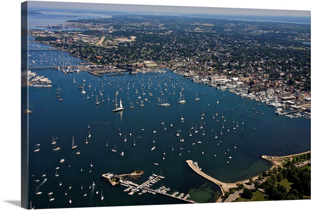 Newport Harbor, Newport, Rhode Island - Aerial Photograph