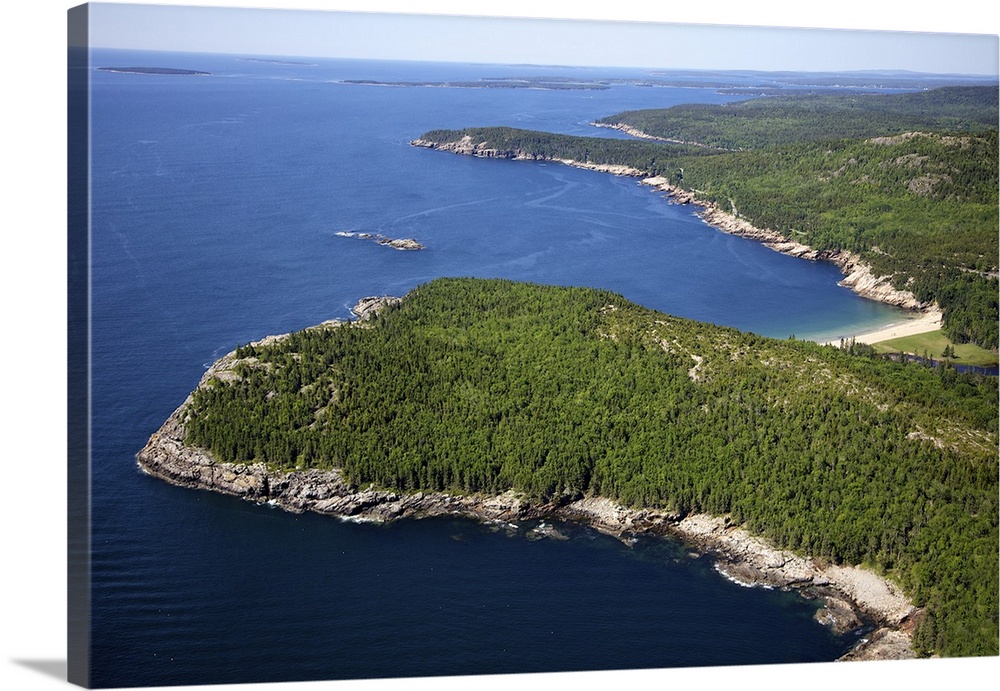Otter Cliffs, Acadia National Park, Maine, USA - Aerial Photograph