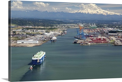 Port of Tacoma, Tacoma, WA, USA - Aerial Photograph