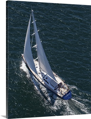 Shipyard Cup 2013, Boothbay Harbor - Aerial Photograph