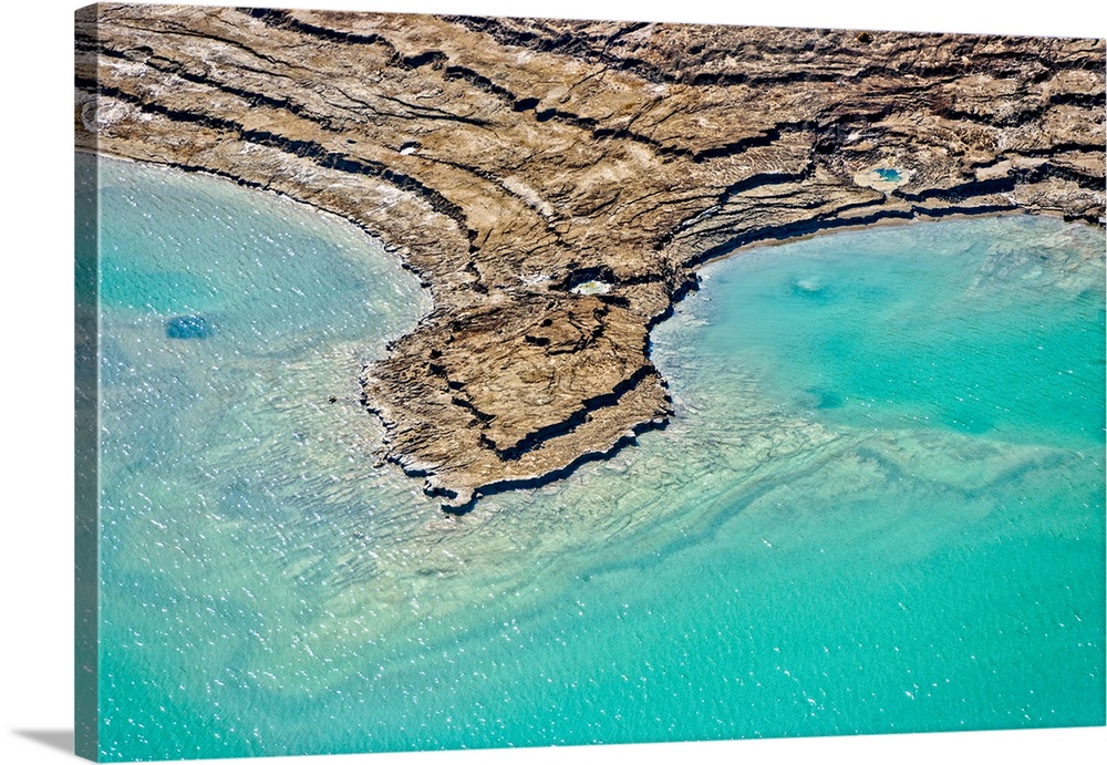Sinkholes In Northern Dead Sea Area, Dead Sea - Aerial Photograph