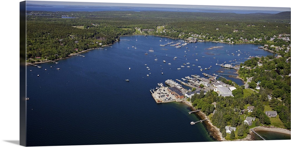 Southwest Harbor, Maine, USA - Aerial Photograph