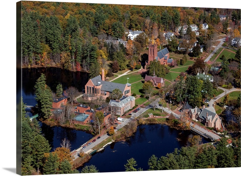St. Paul's School, Concord, New Hampshire Aerial Photograph Wall Art, Canvas Prints, Framed