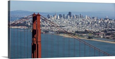 The Golden Gate Bridge, San Francisco, California - Aerial Photograph