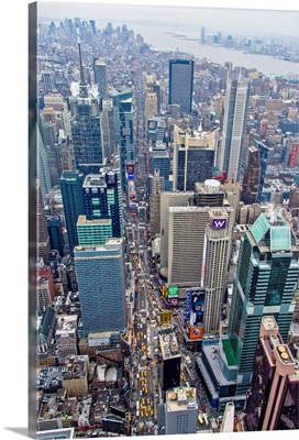 Time Square, New York City - Aerial Photograph