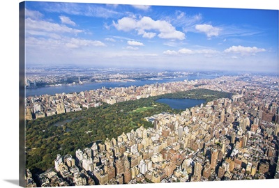 Upper East Side, Central Park, USA - Aerial Photograph