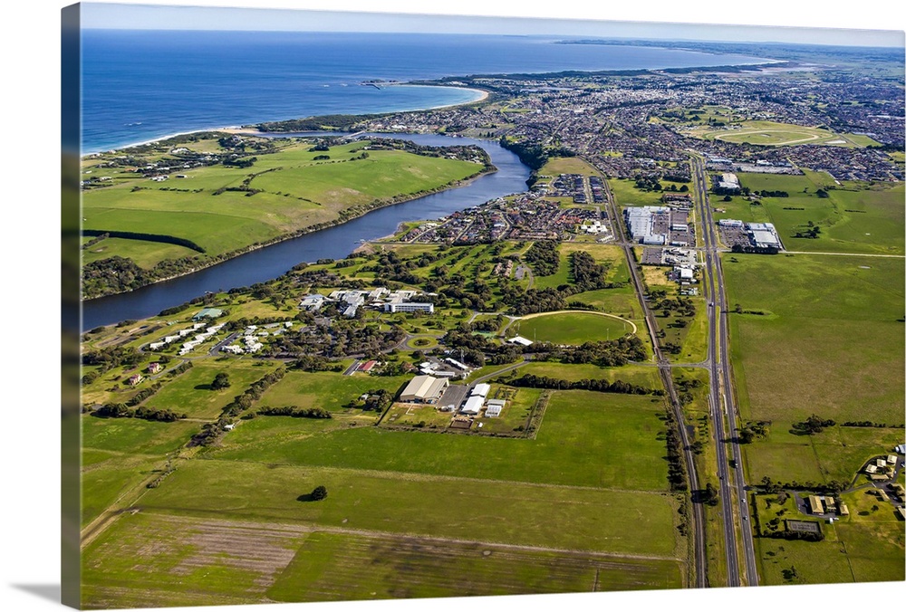 Aerial view of Deakin University in Warrnambool, Victoria