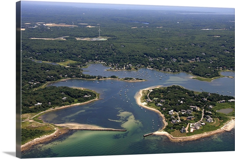 West Falmouth Harbor, Falmouth, Massachusetts Aerial Photograph
