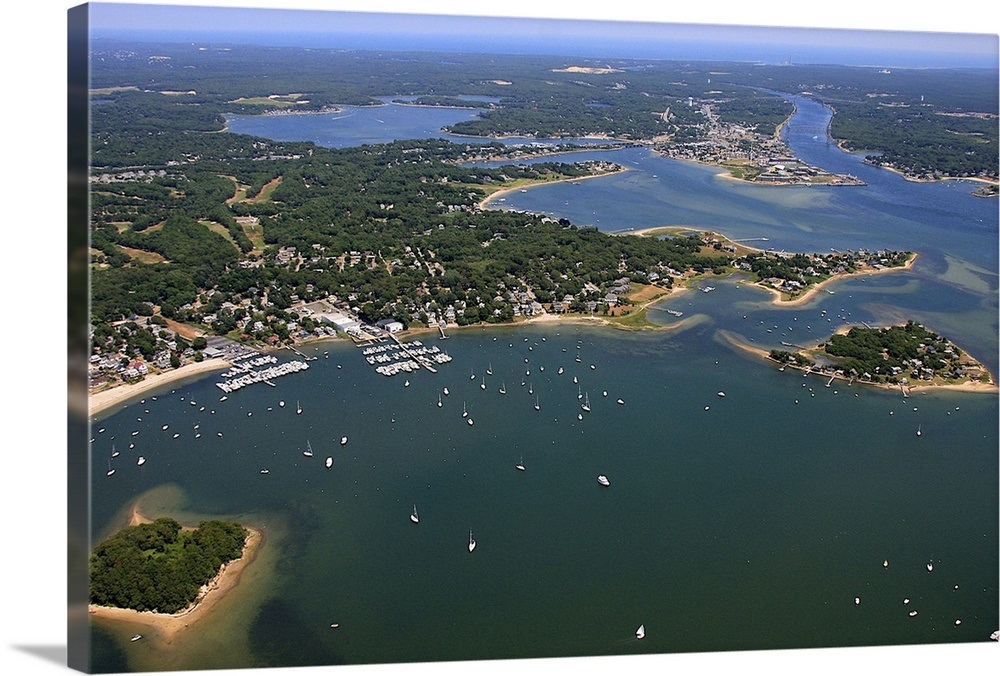 Wickets Island, And Onset Beach, Wareham, Massachusetts, USA Aerial