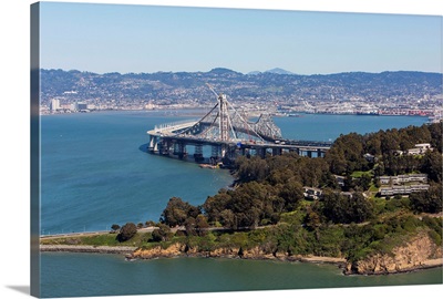 Yerba Buena Island Looking Into Oakland, San Francisco - Aerial Photograph