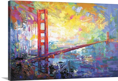 Abstract Golden Gate Bridge