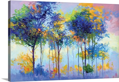 Colorful Tranquil Trees